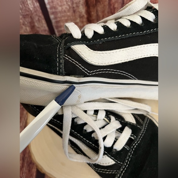 Vans | Old Skool Black and White Sneakers Unisex - Picture 7 of 8